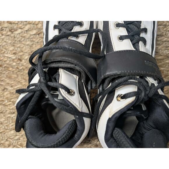 Under Armour Metal Mid Football Cleats Athletic Shoes Men's Size 11 White Black - Picture 6 of 8